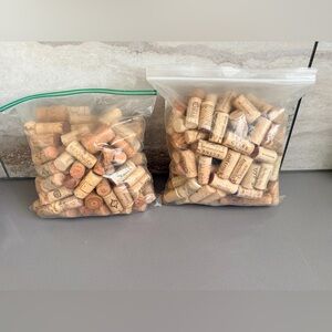 Two Bags of Wine Corks